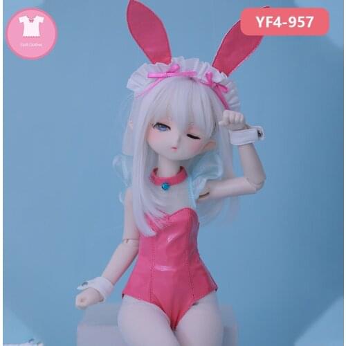 BJD SD Doll Clothes 1/4 Girl Body Pink Yellow Dress Skirt For RL Doll Body YF4 to 03 Doll Accessories