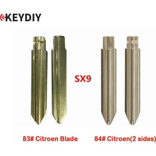 KEYDIY Original #83 #84 SX9 Metal Uncut Blank Flip Folding Remote Key Blade for-Citroen KD/VVDI/JMD Replacement