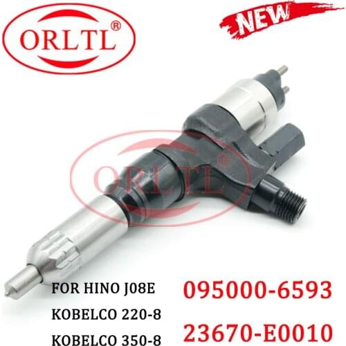 ORLTL 095000-6593 (23670-E0010) Common Rail Diesel Injector Nozzle 0950006593 Fuel Injector Nozzle 6593 For Hino J08E-TM
