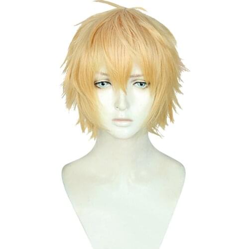 Chainsaw Man Denji Cosplay Wig Halloween Carnival Wigs Cosplay Prop+Free Wig Cap
