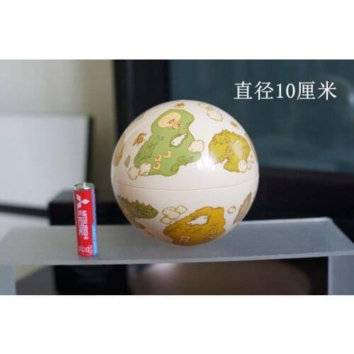 Hollow pvc figure model toy monster world map globe