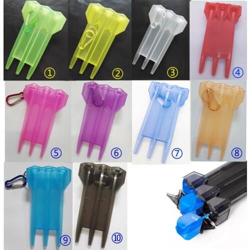 Portable Professional Steel Tip Darts Box Transparent with Lock Integrated 34.5g Big Size Plastic Dart Storage Bag Accessories