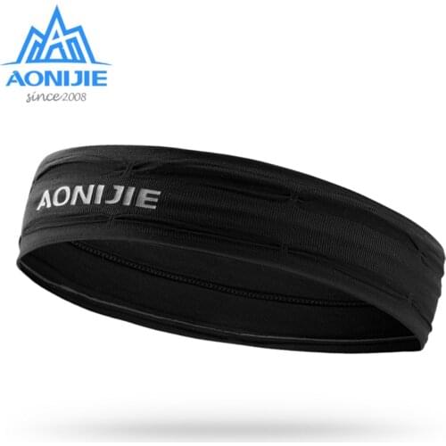 AONIJIE Workout Headband Non-slip Sweatband Wrist Band Soft Stretchy Bandana Running Crossfit Yoga Fitness Running E4086