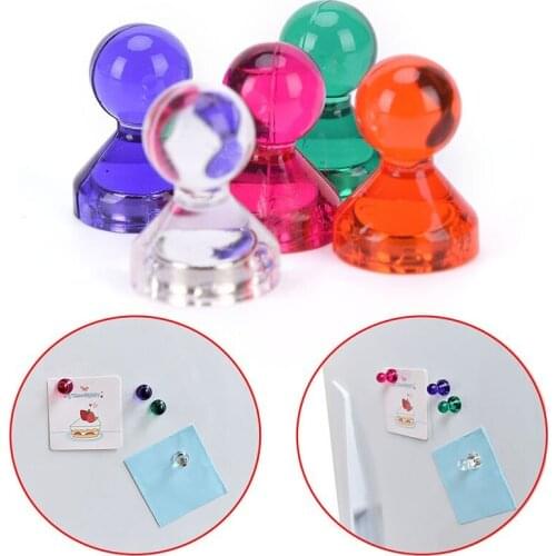 1pcs Strong Neodymium Noticeboard Skittle Men Pin Magnets Fridge Diy Whiteboard