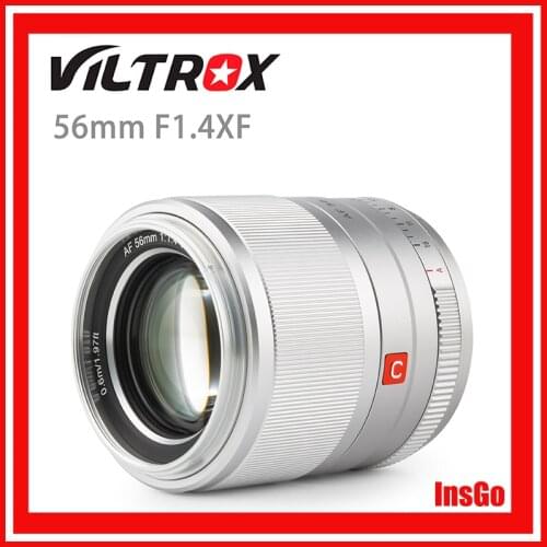 Viltrox 56mm F1.4 Auto Focus Silver Black Lens XF APS-C Portrait Lens For Fuji X Mount Camera XPro3 X-T4 XT20