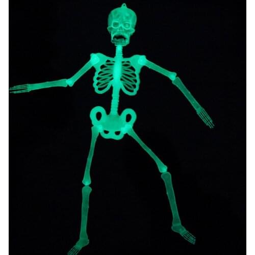 Halloween Magic Toy Luminous Skull Skeleton Body Scary Party Haunted House Tricky Prop Shocker Toys For Kids Adults антистр 32cm