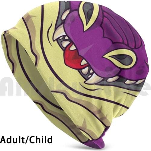 Purple Dragon Visage Beanies Knit Hat Hip Hop Purple Dragon Purple Dragon Amethyst Amethyst Dragon Dragon Dragon
