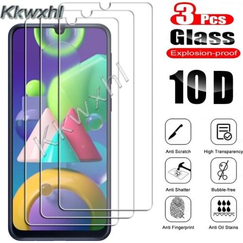 3PCS Tempered Glass For Samsung Galaxy M01 Core M01s M11 M21 M21s M31 M31s M51 Note 20 A10 A10e Protective Screen Protector Film