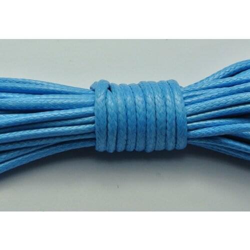 10 Meters Blue Korean Waxed Cord String Thread 2mm for Bracelet Necklace