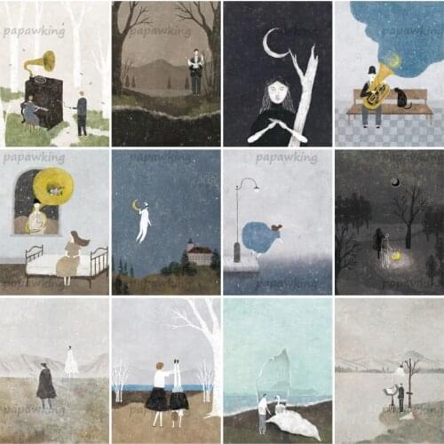 Animation Illustration 5D Diy Diamond Painting Healing Handicraft Full Diamond Embroidery Cross Stitch Mosaic Kit Art Decor Gift