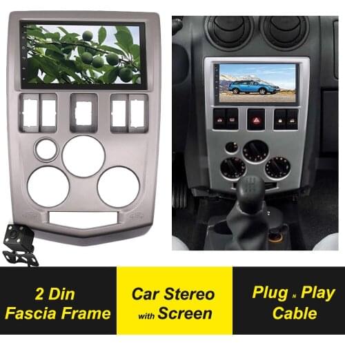 Autoradio 2 Din Android Car Radio For Renault Logan Dacia 2004-2007 2DIN Audio Multimedia Video Player Navigation GPS Frame Sit