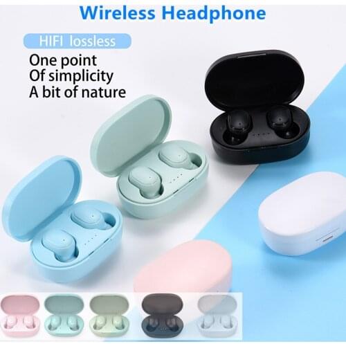 TWS A6s Blue Tooth Earphone Wireless Headphones 5.0 Button Control Earbuds Waterproof Noise Cancelling Headset With Charging Box