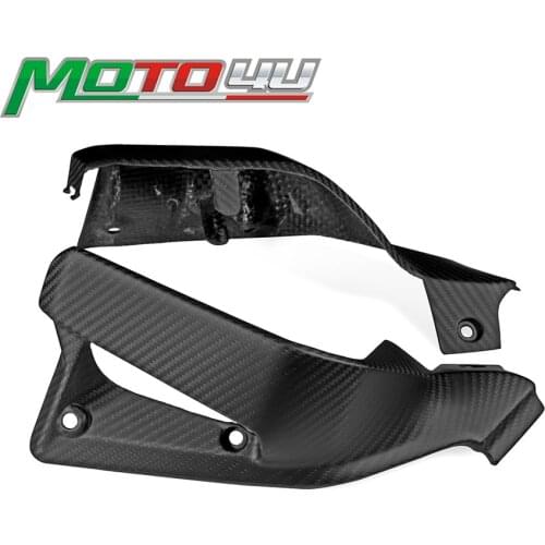 Real Carbon Fiber Motorctycle Radiator Side Cover Cafe Racer Upper Side Panels 100% Twill Weave For Ducati Scrambler 2019 2020
