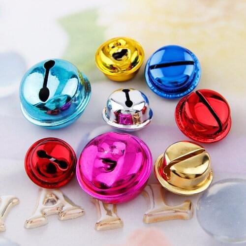 10PCS 3 Size Colorful Metal Jingle Bells Loose Beads Festival Party Decoration/Christmas Tree Decorations/DIY Crafts Accessories