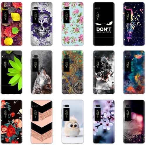 For Meizu Pro 7 Plus Case Fashion Printed Soft Silicone TPU Clear Back Cover Ultra Thin Fundas For Meizu Pro 7 PRO7 Phone Cases