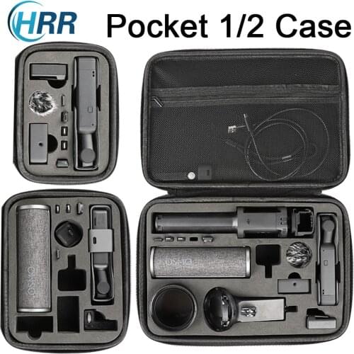 HRR OSMO Pocket 2 Case, Multifunctional Portable Travel Bag for DJI Pocket 2 Creator Combo Accessories