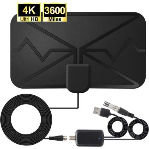 2020 NEW 4K 3600 Miles Digital Antenna TV Indoor With Amplifier Signal Booster DVB-T2 HD TV Antenna Satellite Signal Receiver