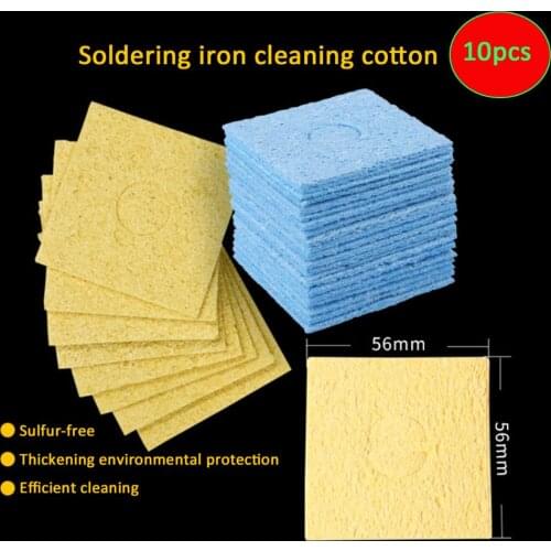 Soldering Iron Sponge Solder Tip Cleaning Sponges Cleaner Soldering Accessories Replacement High Temperature Resistant Sponges