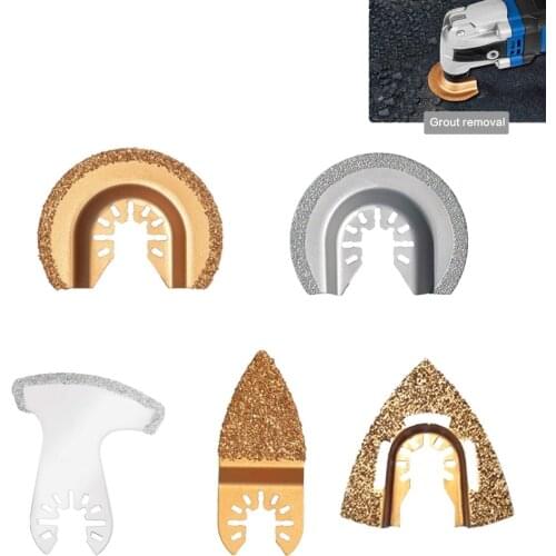 1 Pcs Cement Ceramics Cutting Renovator Tools Carbide/Diamond Oscillating Saw Blade Quick Change Multi Tools