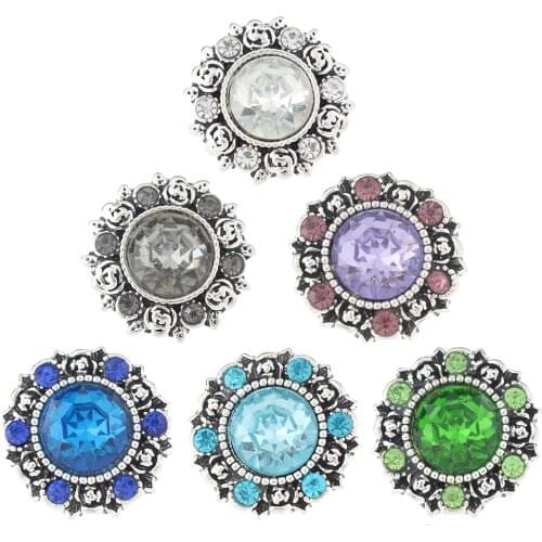 JaynaLee 18-20mm Metal Ginger Snap Button Fit Ginger Snaps Bracelets Jewelry for women men gifts GJS5262