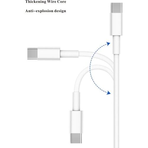 USB C To USB Type C Cable Fast Charger Cord USB-C Type-c Cable 18W USBC PD For Xiao mi 10 Pro Samsung S20 Macbook iPad