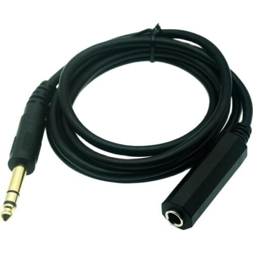 6.35mm Headphone Extension Cable TRS 1/4' Male to 1/4' Female Stereo New Electric Instrument Parts Accessories Cable 1.5m 3m 6m