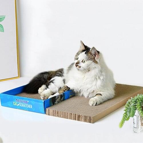 Cat Scratch Board Corrugated Paper Grinding Claw Health And Environmental Protection Leak Proof Bottom Cat Grinding Claw Box