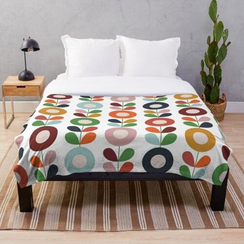 1960s floral muster Wurf Decke decke abdeckung, warme dekoration, bett und sofa, für männer und frauen
