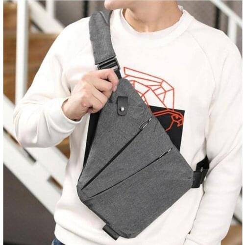 Lederax Right Handed Anti-Thief Messenger Bag Shoulder Bag Slingbag Chest Bag