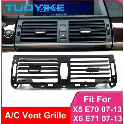 LHD RHD Car AC Front Left / Right Console Middle Central Air Conditioner Vent Grille Panel Cover For BMW E70 E71 E72 2007-2013