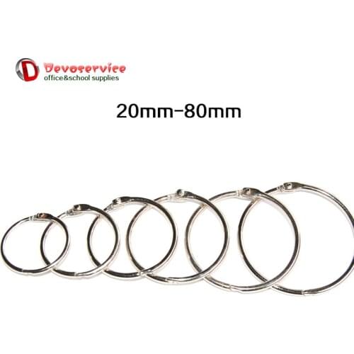 Promotion Price 10pcs/Lot Metal Book Rings Binder Ring Hinged Keychain Album Ring Scrapbook Craft Photo Album Scrapbook Split