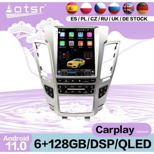128G Tesla Screen Android Multimedia Radio Receiver For Cadillac CTS 2007 2008-2012 Car GPS Audio Stereo Video Player Head Unit