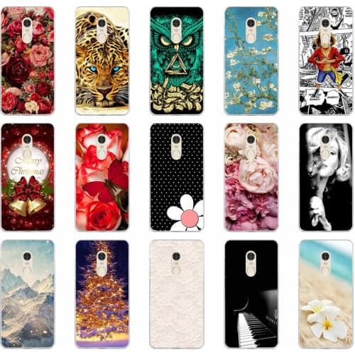Soft Silicone Case For Xiaomi Redmi 5 Case Cute Cartoon Phone back Cover on For Redmi 5 Plus Redmi5 Coque Soft TPU Funda