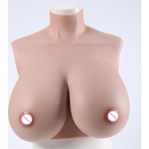 New Silicone Fake Breast Forms C-I-Cup For Crossdresser With Oil Free Big Boobs Tits Enhancement Silica gel filled