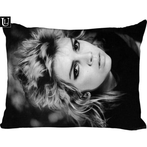 Custom Kim WIlde Rectangle Pillow Cover Size 45x35cm (one side) Print Custom Zipper Polyester Cotton Pillowcase more size