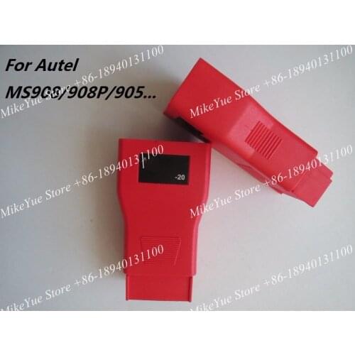 For Autel For KIA -20 Pins MaxiSys Pro MS906 MS906BT MS906TS MS908S Pro Mini MaxiCOM MK908P OBD I Adapters DLC Connector