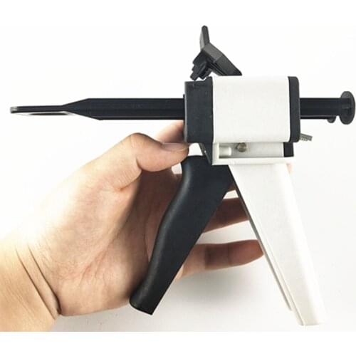 Caulking Gun AB Epoxy Glue Gun Applicator Glue Adhensive Cartridge Gun 1:2 1:1 AB Glue Manual Dispenser Glue Gun 50ml Capacity