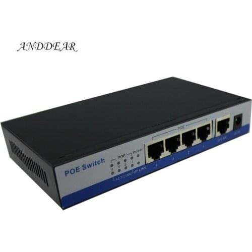 B2 10/100mbps rj45 switch poe 802.3af 4 port supply power 15.5w for ip cameras nvr ip phone wifi access point 4 port poe switch