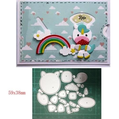 Unicorn rhinoceros horse Metal Cutting Dies Stencils for DIY dies Scrapbooking embossing die cut Card Making craft dies new 2020