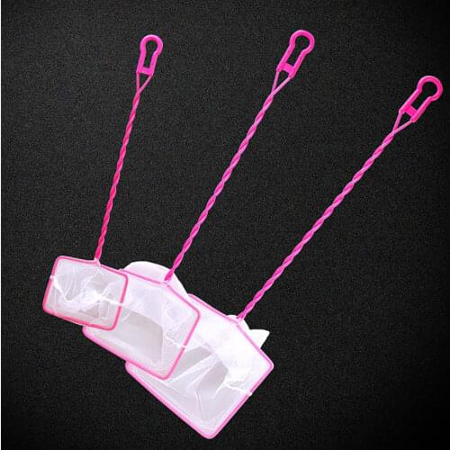 Home Decor High Quality Fish Tank Aquarium Accessories Net 3 Size S M L Fishes Shrimps Landing Net Square Fish Net