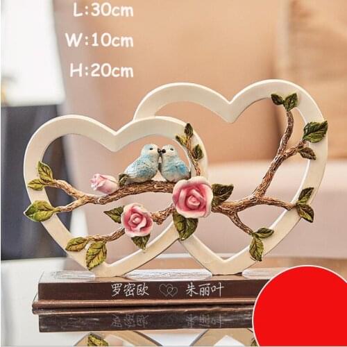 Modern Resin Decoration Craft Home Livingroom TV Cabinet Figurines Artwork Engagement Wedding Gifts Wedding Practical Ornaments