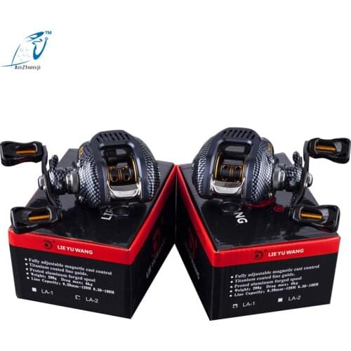 AZJ Stealth Super Light Baitcasting Fishing Reel Carbon Body 200g 6.3:1 Fresh/Salt Water Lure Fishing Reel Left and right Rvier