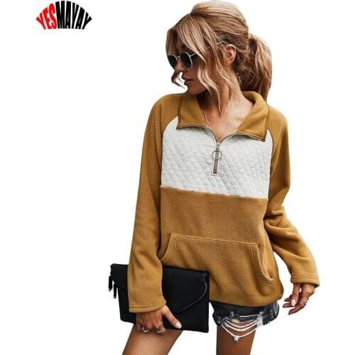 Streetwear Hoodie Women With Zip Autumn Winter Tops Womens Sweatshirt Long Sleeve Patchwork Pullover Hoodie Sweatshirts 2021