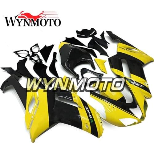 Full Fairings For Kawasaki ZX-6R 07 08 ZX6R 2007-2008 Year Injection ABS Plastics Motorbike Bodywork Yellow Black Hulls Cowlings