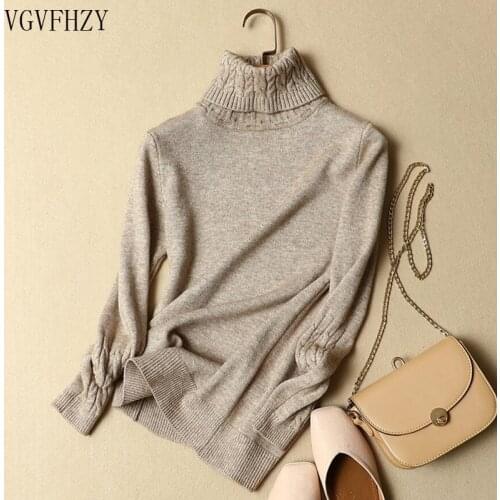 Turtleneck Long Sleeve Women Sweater Slim Stripe Knitted High Elastic Solid 2020 New Fall Winter Fashion Sweater Women Pullovers