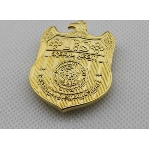 Custom gold 3D badges top quality customized badges Newly custom name badges hot sales usa metal Badge & Emblem lapel pin