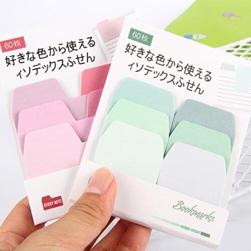 1PCS Creative CuteIndex Gradient Sticky Note Student Paper Memo Pad Stickies Notebook Stationery Child Gifts Office School Suppl