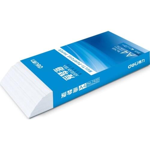 1 Pack 500 sheets 7432 Deli A4 Multi-purpose paper Copy paper printing paper 80g wholsale Aegean Sea series