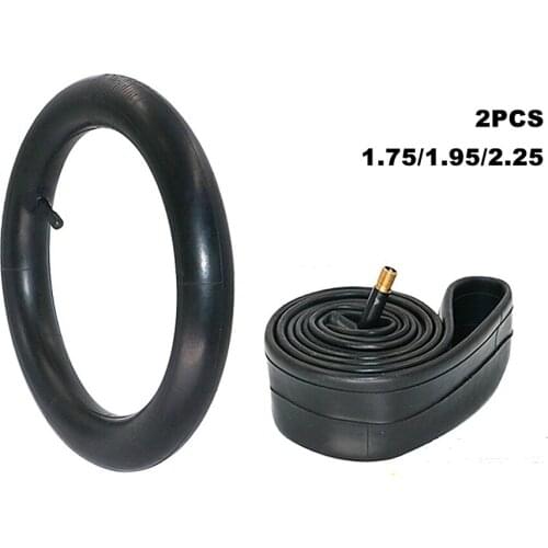 2PCS Bike Inner Tube for MTB Road Bike Tire Butyl Rubber Bicycle Tires 12/14/16/ 20/22/24/26 2.125 AV Presta Schrader Valve