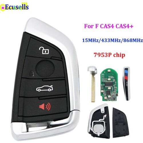 4 buttons Smart Remote Key Fob 315mhz 433MHz 868MHz with chip for BMW 1 2 3 4 5 6 7 Series X1 X3 F Chassis CAS4+ FEM 2011-2017
